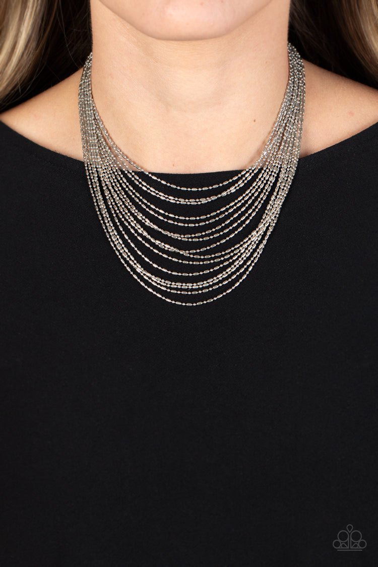 Cascading Chains - Silver 0172