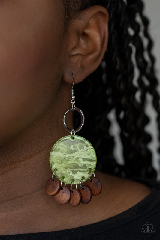 Beach Waves - Green 1392