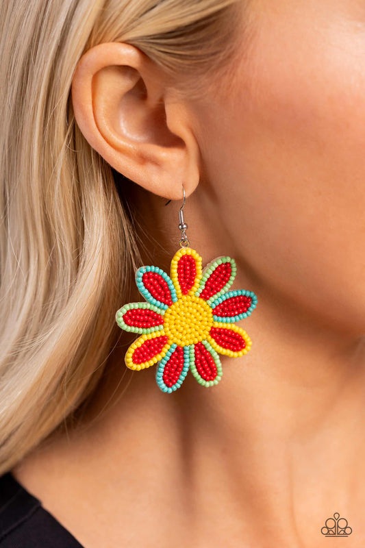 Decorated Daisies - Red 0284