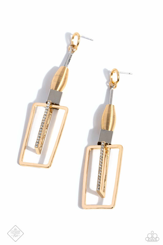 Clear the SQUARE - Gold 0249